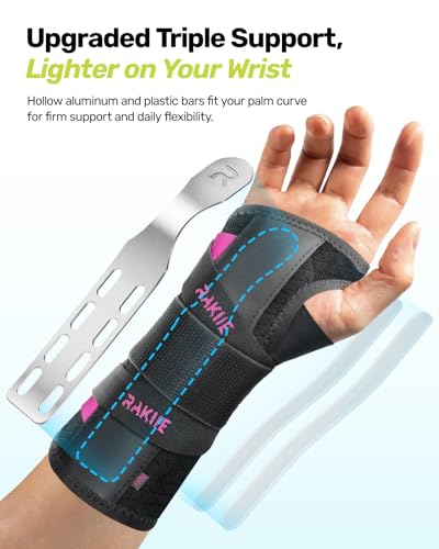 Rakiie Thumb Brace& Upgraded Carpal Tunnel Wrist Brace