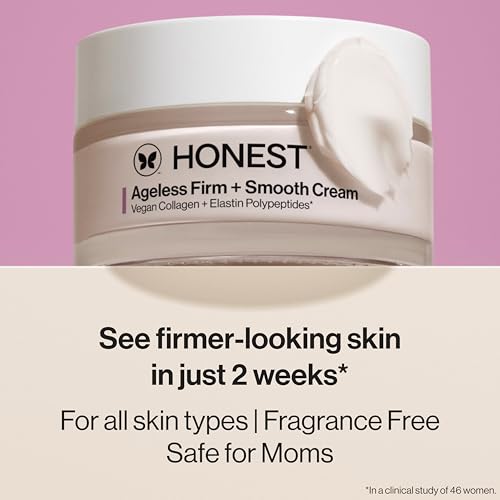 Honest Beauty Ageless Firm and Smooth Cream, Vegan, Unscented, 1.7 fl oz Firming Cream, 1.7 fl oz