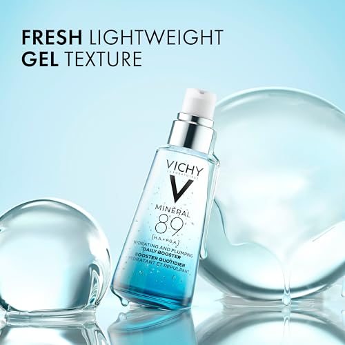Vichy Mineral 89 Booster, Hyaluronic Acid Serum, Skin Barrier Repair 1.69 Fl Oz (Pack of 1) Face Serum