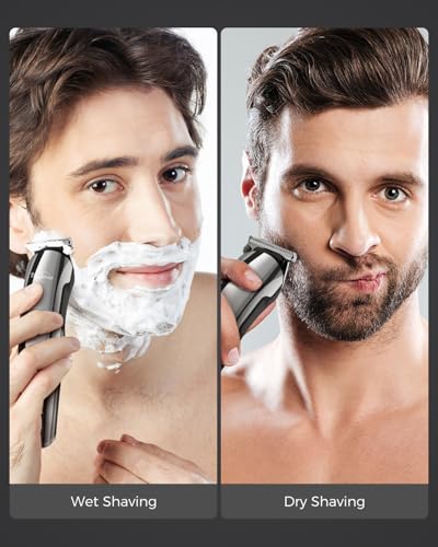 Brightup Beard Trimmer for Men - Electric Razor & Shaver Black