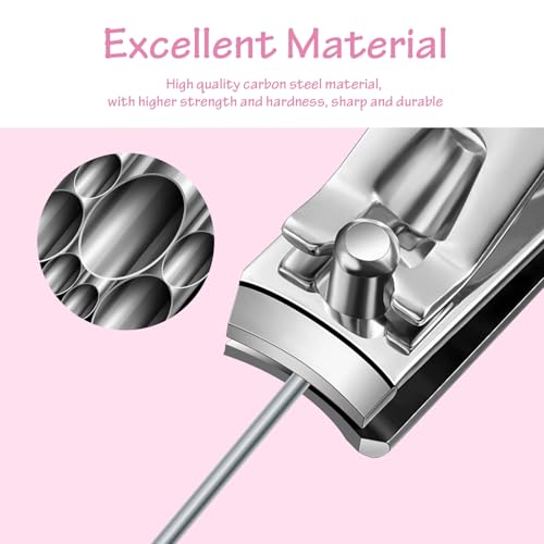 Nail Clippers Set 30 Pcs Professional Grooming Kits, Fingernail and Toenail Clipper Cutters, Ear Wax Removal Kit, Pedicure Tools, Manicure Tools with Luxurious Travel Case Gradient Color
