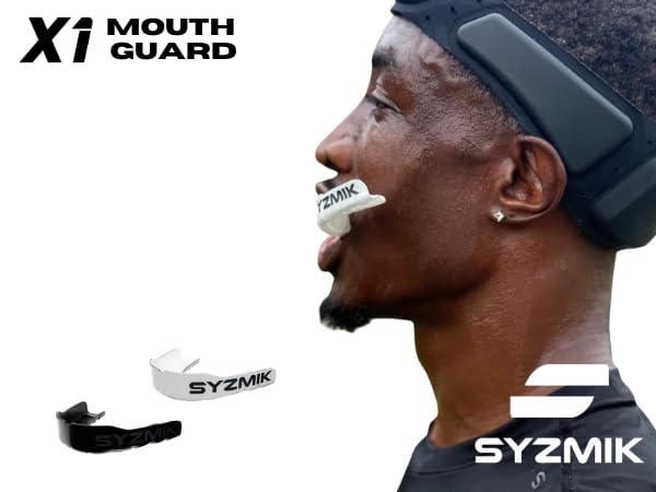 X1 Sports Mouth Guard - Football Mouthguard for Youth & Adults, Shock-Absorbing EVA Boil & Bite Protection for Football, Rugby, Hockey & Lacrosse - White - BeesActive Australia