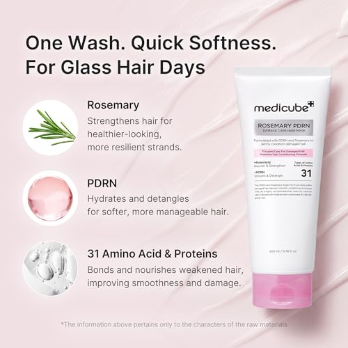 medicube Rosemary PDRN Deep Damage Care Hair Mask, 6.76 fl.oz