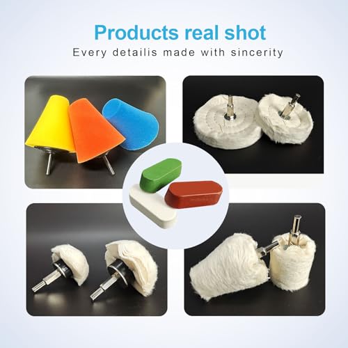 Neeki 12Pcs Polishing and Buffing Kit for Metal Stainless Steel, Jewelry 12