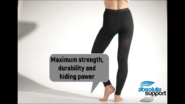 ABSOLUTE SUPPORT Women Compression Leggings 20-30mmHg, Black, Small