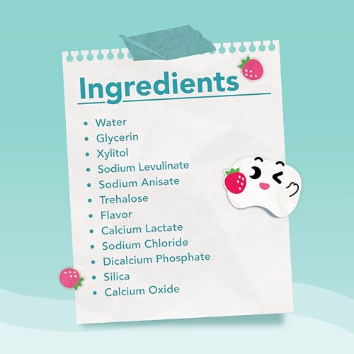 LAB52 Kids Oral Spray and Fluoride Free Kids Toothpaste for Toddler Children, Helps Build Brushing Habits, Supports Enamel Health, Safe if Swallowed, Xylitol Strawberry Spray and Watermelon Toothpaste