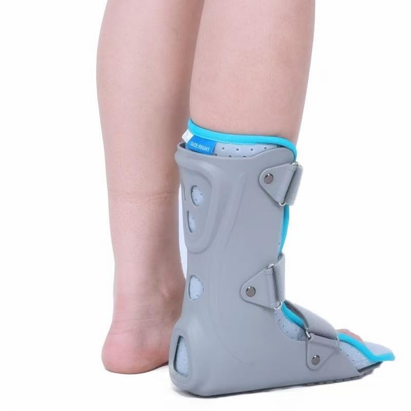 Ankle Foot Orthosis Brace, Walking Boot, Adjustable Support with Straps, Protective Medical Recovery Boot (L, Right) L