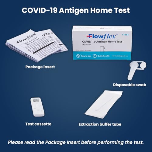 Flowflex COVID Home Test Kit (5 Test) 1 Pack, 5 Tests