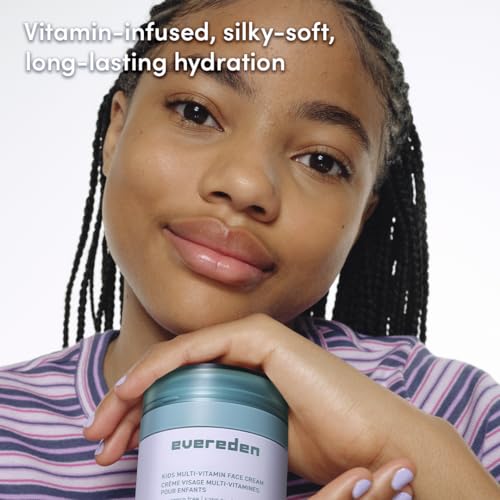 Evereden Kids Face Cream, Dermatologist-Tested, EWG Verified Fragrance-Free