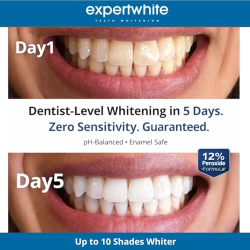Flexfit™ Prefilled Teeth Whitening Trays - Professional Teeth Whitener with 12% Hydrogen Peroxide, Ready-to-Use Dryfit™ Technology, No-Mess Whitening for Sensitive Teeth