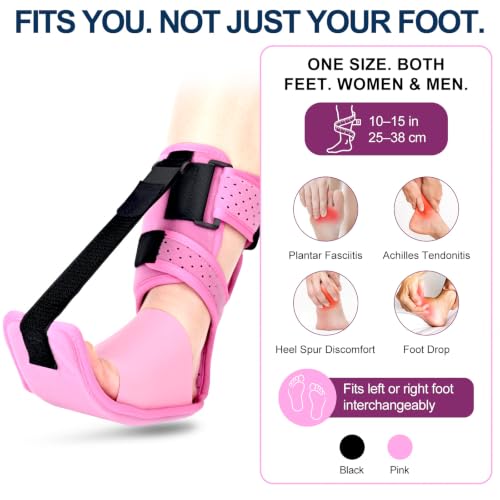 Plantar Fasciitis Night Splint, Pink