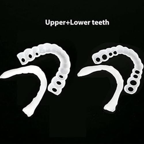 2 Pairs Beginner-Friendly Smile Tuning Kit, Tool-Free Shaping, Unisex Reusable Universal Daily Pack (Bright White) Bright White