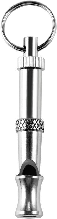 JJLFresheners Silver Pets Whistle Adjustable Pet Training Sound Control Stainless Steel Puppy Bark Whistles with Suspendable Key Chain Dogs - BeesActive Australia