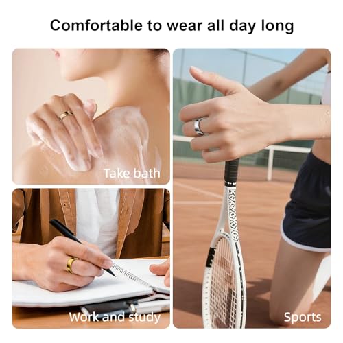 PAXAM Smart Ring for Women & Men Health & Fitness Tracker Rose Gold 9