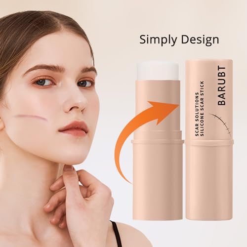 2Pcs Silicone Scar Stick, 60% Scar Solutions for Face and Body Skin, Gentle Ingredients on All Skin Types, Lightweight & Easy to Apply