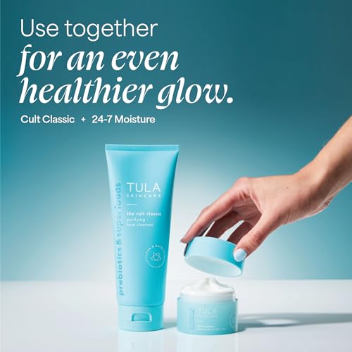 TULA Skincare Cult Classic Purifying Face Cleanser, Daily Wash for Pores & Skin Balance with Prebiotic Extracts, Antioxidants & Turmeric, Deep Cleansing Formula, 6.7 FL OZ