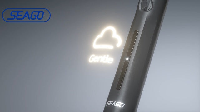 SEAGO Electric Toothbrush with Pressure Sensor for Adults, 8 Heads Navy