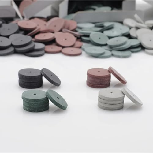 100Pcs/Box Dental Silicone Rubber Polishing Grinding Wheels (Ultra Fine) Ultra Fine