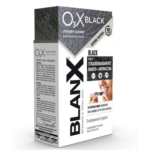 Blanx O3X Black 10 Whitening Black Strips