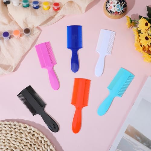 Ymapinc 6Pcs Lice Brush Comb with Long Handle, Pets Dog color mix-a