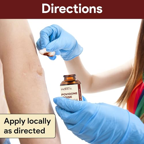 Povidone Iodine Solution 10% - 4oz Iodine Liquid for Preventing Infection