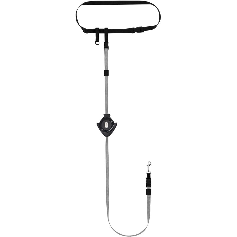 The Buddy System Retract A Buddy - Retractable Hands Free Waist Belt Leash for Walking, Jogging, Running, Hiking and Training Small Dogs Retractable leash Small Dog Black - BeesActive Australia