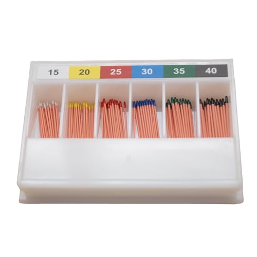 Dental Gutta Percha Points .Dental Endo Endodontic Absorbent Paper Points 02 Taper, #15-40 Assorted, 120pcs