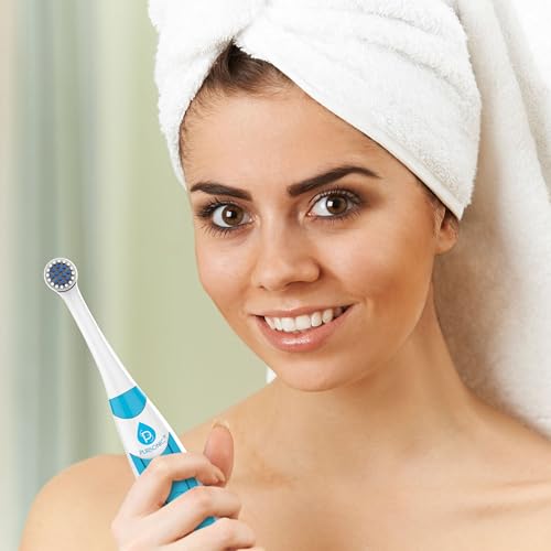Pursonic S330 Deluxe Electric Toothbrush - Ultra Whitening Oscillating Rechargeable Battery Toothbrush for Adults with Dock Charger & 12 Brush Heads (Value Pack) (White)