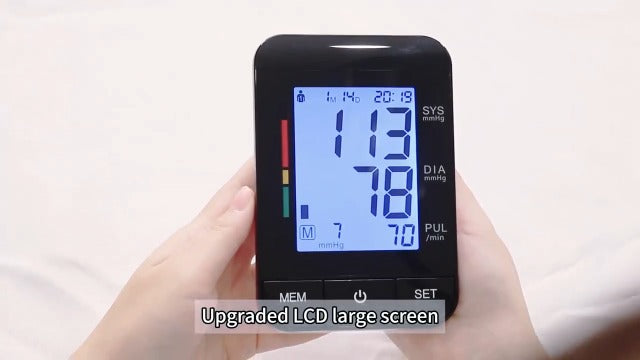 Automatic Upper Arm Blood Pressure Monitor for Home Use with 9-17&13-21 in Blue