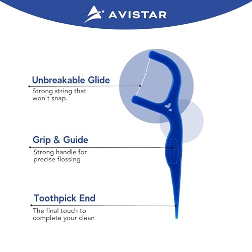 Avistar 24 Disposable Bulk Toothbrushes and 450 Disposable Floss Picks - Individually Wrapped in 4 Colors - Convenient & Affordable - for Travel, Hotels, Airbnb, Relief Missions, Donations & More