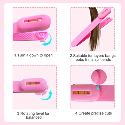 Hair Cutting Kit for DIY Hair Cutting at Home, Hair Scissors, Split Ends Trimmer, Bangs Clips, Professional Hair Cutting Tools for Women, Kids