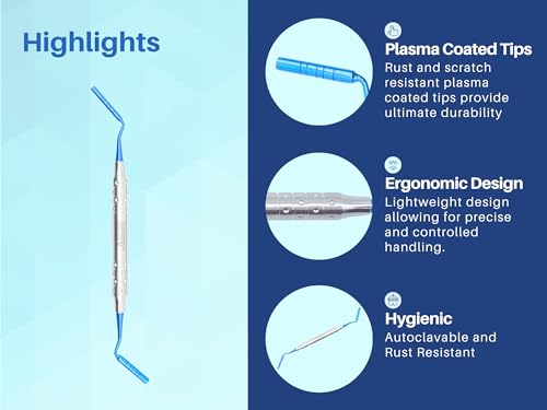 ARTMAN INSTRUMENTS Dental Implant Bone Graft Plugger Grisdale Condenser, Double Ended, Working Tips (3.5mm & 4mm) 3.5mm & 4mm