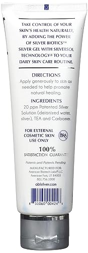 Silver Biotics First Aid Healing & Soothing Gel | Advanced SilverSol Technology | Amazing for Healing Skin from Scars, Burns, Wounds, Blemishes & More | 20ppm | 4 Oz (Pack of 2)
