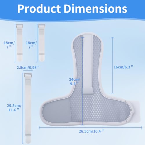 2 Finger Brace for Adjacent Injured Fingers, Adjustable Splint for Index Middle Ring Little Fingers, Carpal Tunnel Wrist Brace for Night Support, Relief for Trigger Finger & Arthritis, Breathable Honeycomb Fabric (Grey,Two) 2 fingers