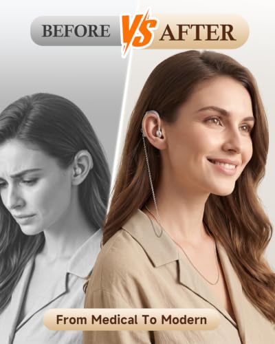 Elegant Stainless Steel Hearing Aid Lanyard for Women - Fine Anti-Lost Neck Chain Holder with Double Loops - Stylish Jewelry Retainer Cord & Secure Safety Accessory for Sound Amplifiers (Women's Fine Chain) Women's Fine Chain