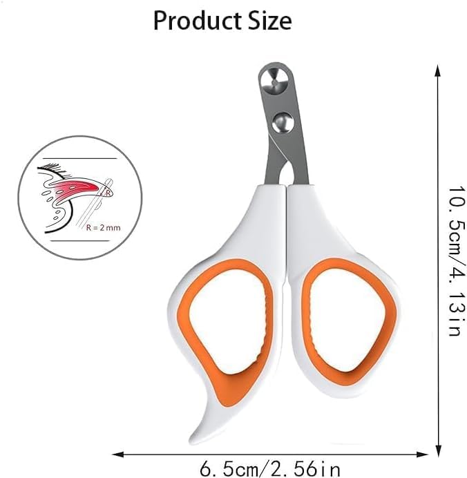 Qehyuelefu Claw Scissors Cat Scissors Great for Beginners, Cat Nail Clippers, Safety Stainless Steel Cat Nail Cutter, Safe to Use Cat Claw Cutter, Cat Claw Cutter - BeesActive Australia