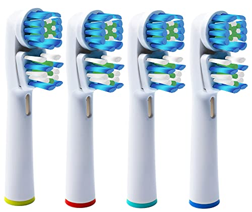 Double Clean Brush Heads, Compatible with Braun Oral-B Dual Clean Electric Toothbrush - Pack of 16