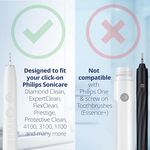 Replacement Heads Compatible with Philips Sonicare Medium White 8 Pack