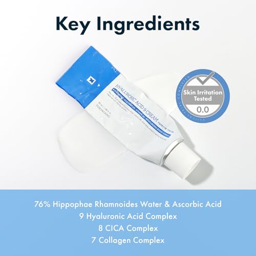 TOSOWOONG Hyaluronic Acid 9 Cream Daily Face Moisturizer for Hydration