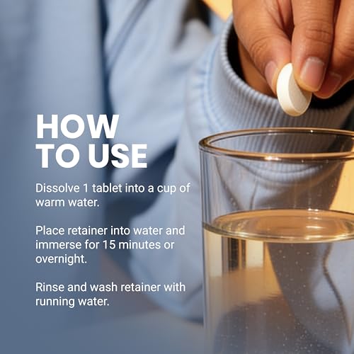 Coffee & Tea Retainer Cleaner Tablets, Mint, 4 Month Supply by M4