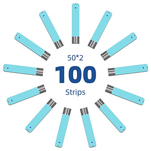 Metene TD-4116 Blood Glucose Test Strips, 100 Count, No Monitor 1 Count (Pack of 100)