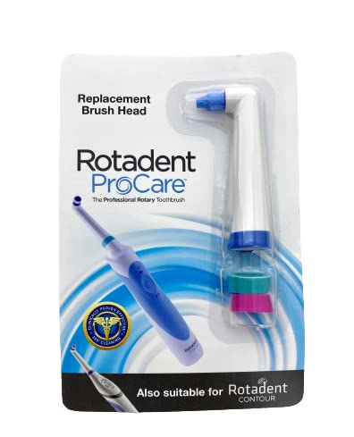 Rotadent ProCare Short-Tip Brush Head, Fits ProCare Toothbrush Models, 1 Ct