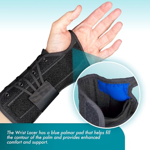 Med Spec 8" Wrist Lacer Support Brace Carpal Tunnel Left Hand Small 8-inch Length