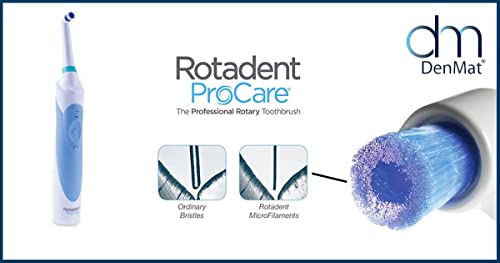 Rotadent ProCare Hollow-Tip Brush Head, Fits ProCare Toothbrush Model, 1 Ct White Hollow Tip