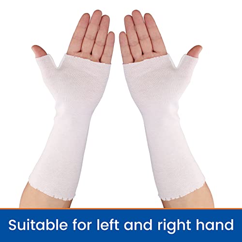 Hand Socks for Splint 10PCS,Tubular Stockinette Tubing for Arm,M White M
