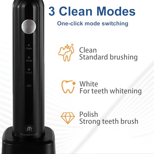 Ultrasonic U-Shaped Electric Toothbrush for Adults, 360° Full Mouth Clean
