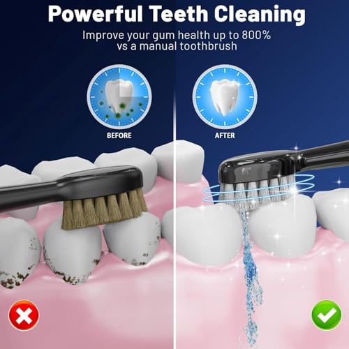 Electric Toothbrush with Water Flosser,Portable Power Flossing Toothbrush