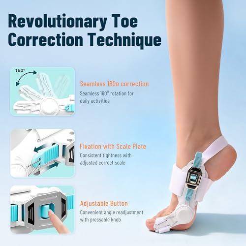 Upgraded Bunion Corrector for Women & Men,Bunion Splint Suitable for Left/Right Feet Bunion Relief，Orthopedic Brace for Pain Relief & Toe Alignment – Fits Feet Day & Night Wear(1PCS)