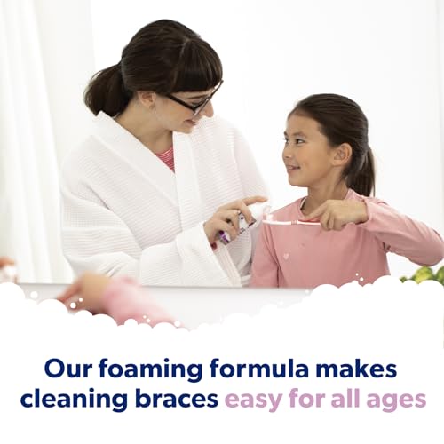 EverSmile Braces Care Bundle for Kids: OrthoFoam Anticavity (50ml) + TrayBrush U-Shaped Toothbrush – Deeply Cleans All Your Teeth & Gums at Once, Even Under Metal & Ceramic Braces, Brackets & Wires Child Anticavity