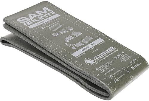 North American Rescue SAM Splint II NAR Moldable, Lightweight, Strong, Waterproof, Reusable Splints for Arms, Legs, Fractures (50-1005)